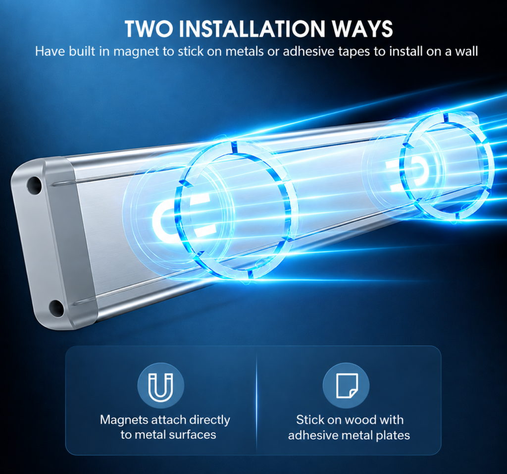 Motion Sensor Security Light: MCGOR 10-Inch Rechargeable Set